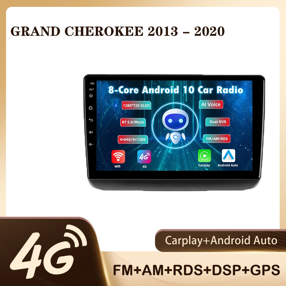 

JMANCE For Jeep Grand Cherokee WK2 2013 - 2020 Car Radio Ai Voice Multimedia Video Player Navigation GPS No 2din 2 din DVD