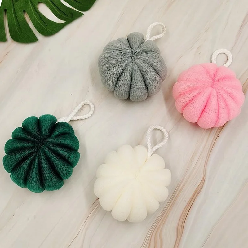 

Мяч для ванны в форме тыквы, пенообразователь, насыщенный банный цветок, пояс против рассеивания, ремешок для протирания, полотенце для ванн...