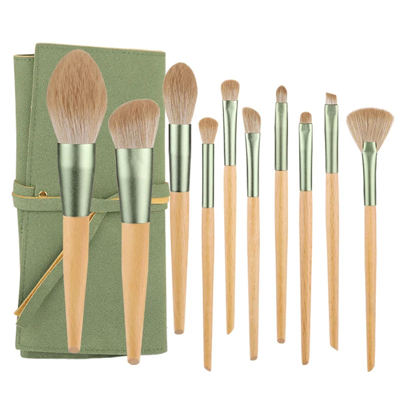 

New 10 thread pineapple cosmetic brush set beauty tool straight