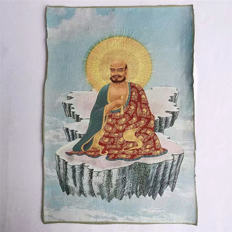 Картина на ткани с вышивкой Тханка Bodhidharma Patriarch для украшения дома и офиса
