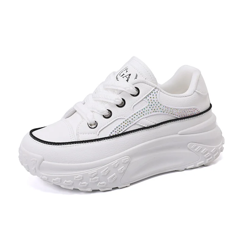 

2023 Spring Autumn New Designer Shoes for Women Fashion Sports Casual Sneakers Female Solid Color Platform Zapatos De Mujer