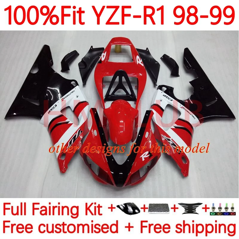 OEM Корпус для YAMAHA YZF1000 YZF R1 R 1 1000 YZF-R1 верблюжий красный YZFR1 1998 1999 1000CC 98 99 Инжекционный