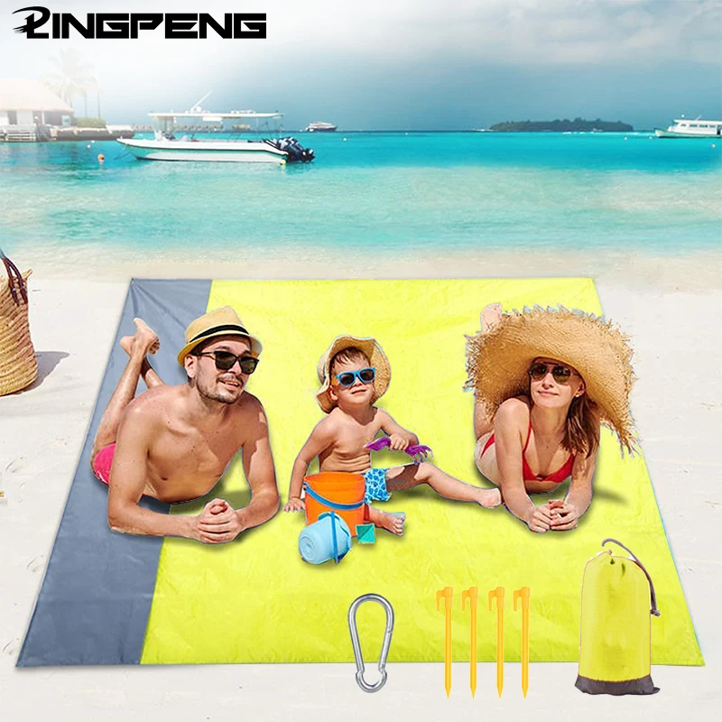 

Beach Blanket Picnic Blankets Waterproof Sandproof for 4-7 Adults Oversized Lightweight Portable Picnic Mat Sand Proof Mat