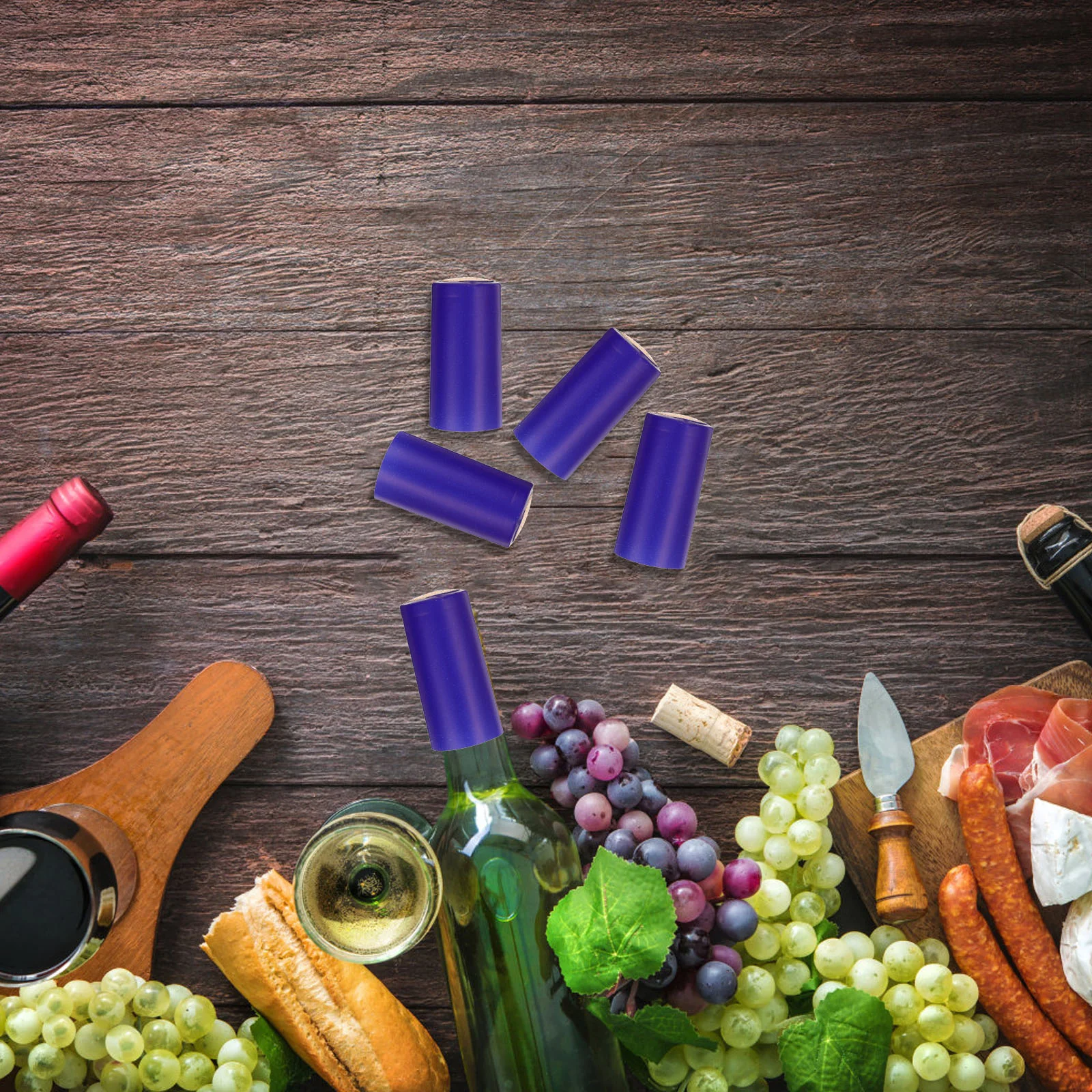 50 шт. пробковая красная термоусадочная пленка для бутылок консервант