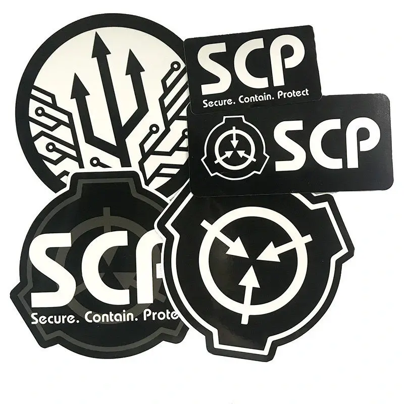 5 шт. наклейки с логотипом SCP Foundation для косплея |