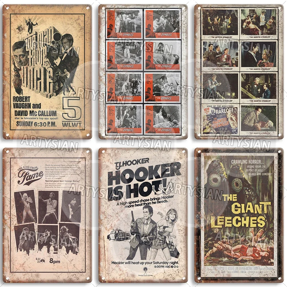 Металлический знак из фильма Тарантула Общественное вражение Слоновая кость