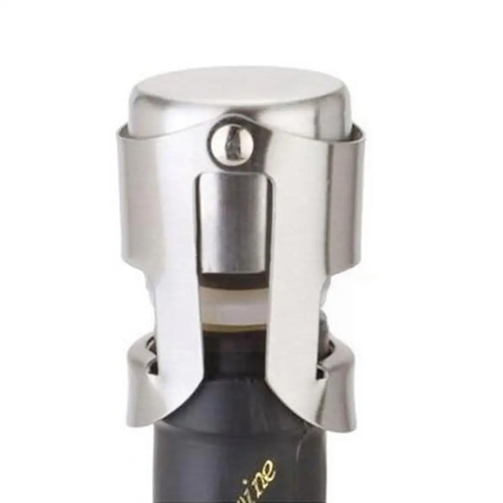 

Steel Beer Bottle Opener Vacuum Sealed Sparkling Champagne Wine Bottle Saver Stopper Bottle Opener For Bar Tool H5R2