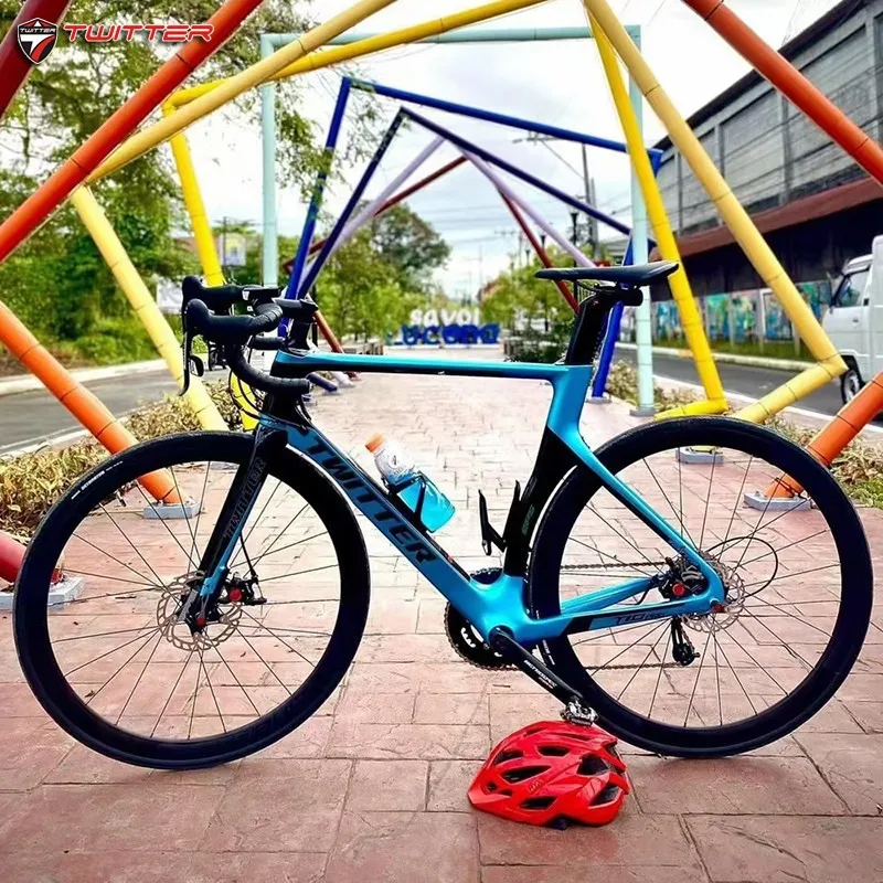 

TWITTER, дорожный велосипед T10 RS-22S C, тормоз из углеродного волокна, дорожные велосипеды T800, Профессиональный Гоночный дорожный велосипед с коле...