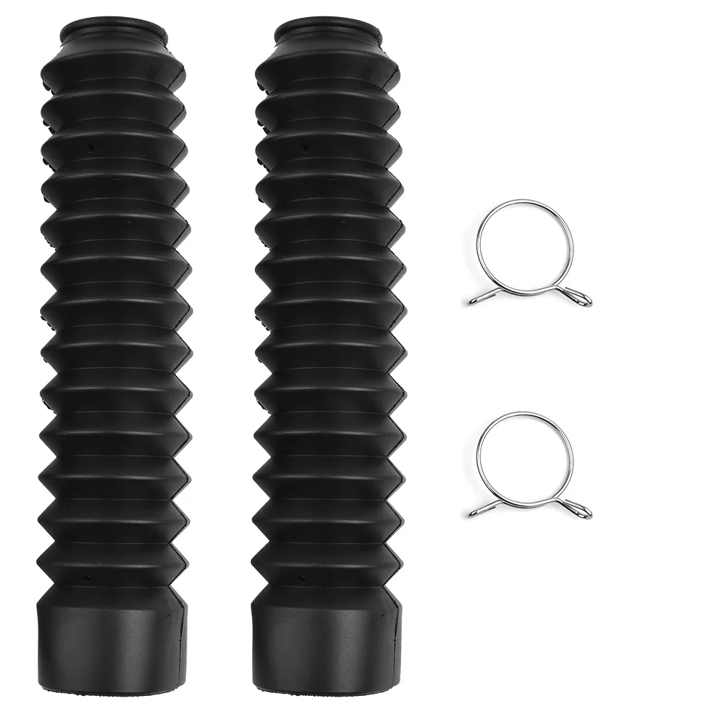 

Motorcycle Front Fork Boot Bellows Universal Off-road Motorcycle Rubber Dust Cap 13 Section Shock Absorption Threaded Sleeve