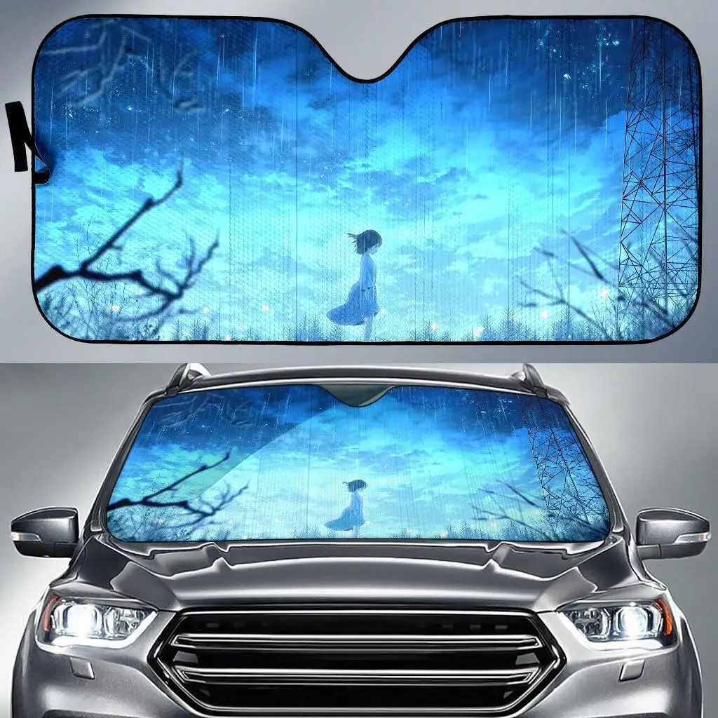 

Anime Girl Night Lonely Car Sun Shade Anime Fan Gift T041720