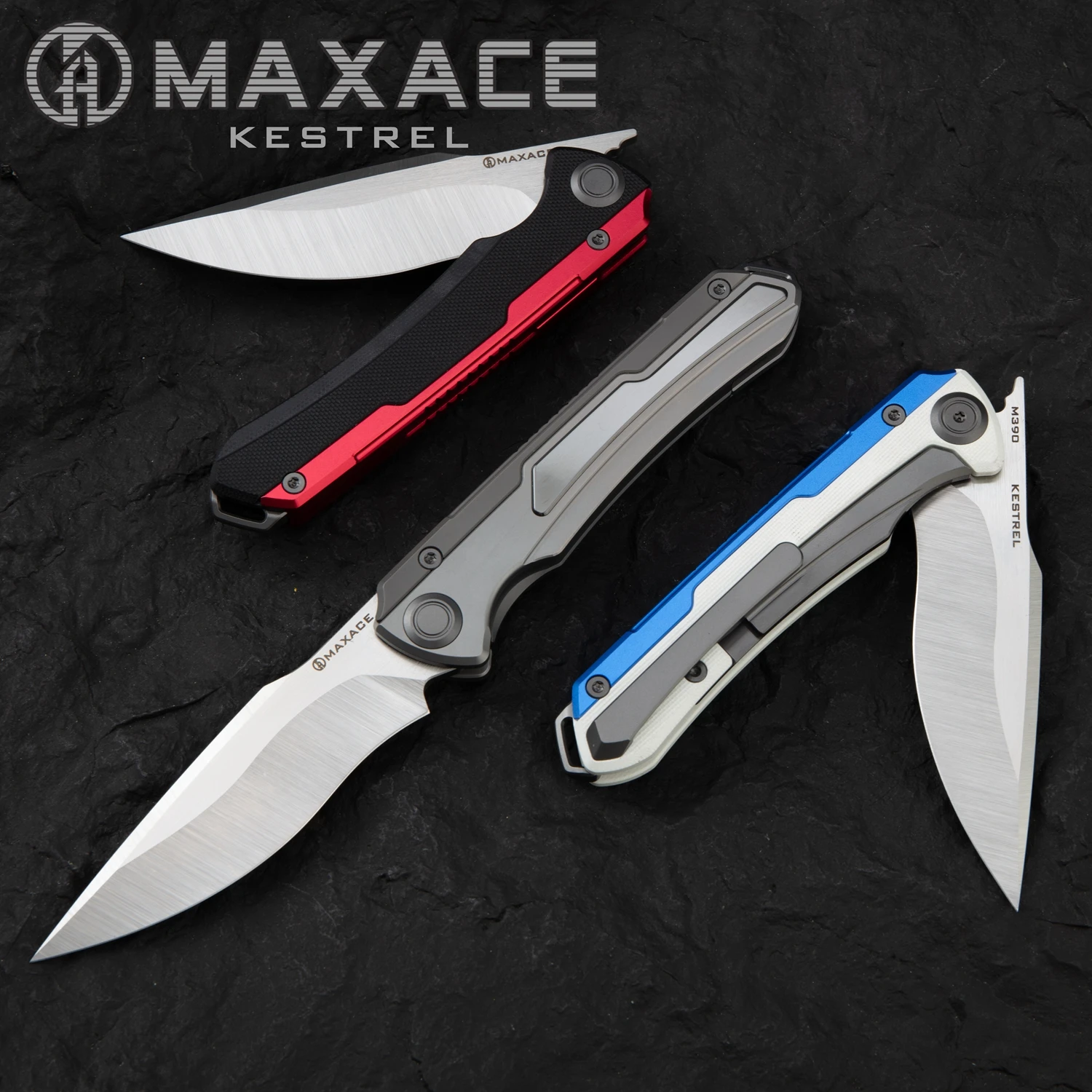 Складной нож Maxace Kestrel с TC рукояткой, лезвие M390 для повседневного использования, охотничий инструмент для кемпинга, тактические ножи для выживания, подарок