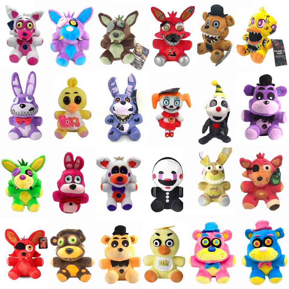 

New 18cm FNAF Mangle Foxy Freddy Fazbear good quality stuffed plush doll toy