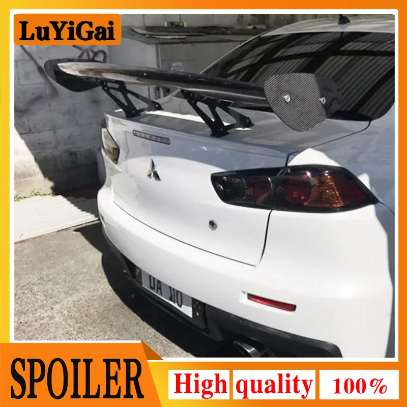 GT стиль для Mitsubishi LANCER EVO 2010 до 2014 внешний цвет заднее крыло багажника губа спойлер