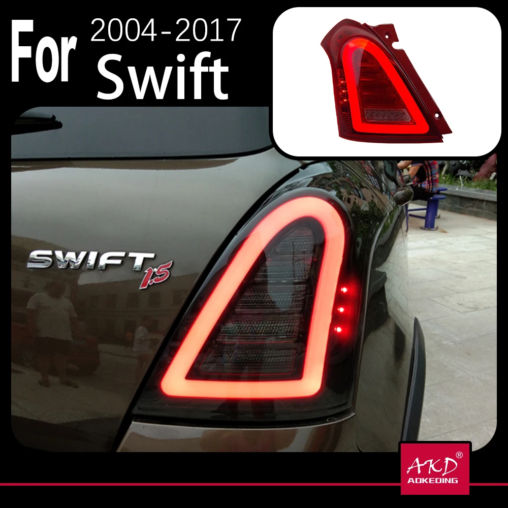 

AKD Car Styling for Suzuki Swift Tail Lights 2004-2017 Swift LED Tail Light Rear Lamp DRL Signal Brake Reverse auto Accessories