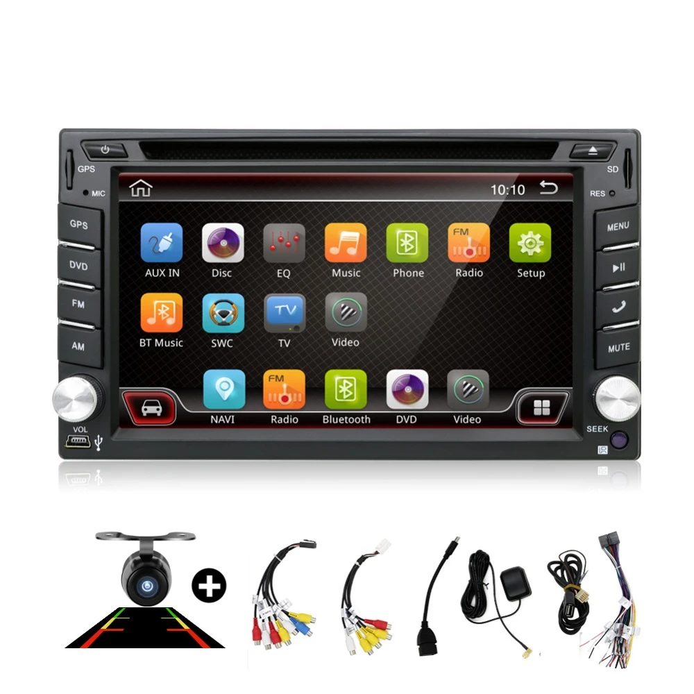 

Universal 2 din Android 10.0 Quad 4 Core Car DVD player GPS Wifi BT Radio BT 2GB RAM 32GB ROM 4G SIM LTE Network