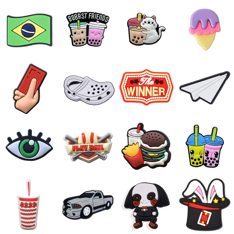 

Women Charm Shoe Charms Accessories Decorations PVC Buckle Decorations for Crocs Wholesale Bulk Gifts Pins Shoes Accessories