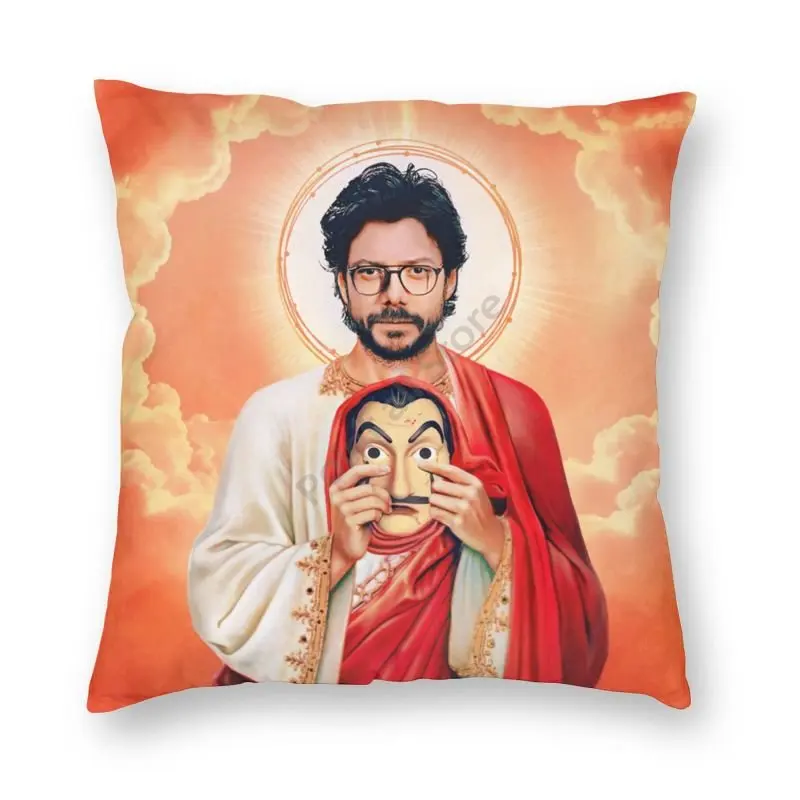 

La Casa De Papel Throw Pillow Cover Jesus Cushion Aesthetic Room Decor Boho Hippie Cushion Bedroom Sofa Decor