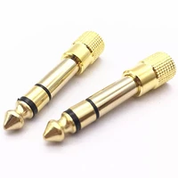 531pcs jack 6 35mm male plug to 3 5mm female connector headphone amplifier adapter microphone 6 3 3 5 mm converter