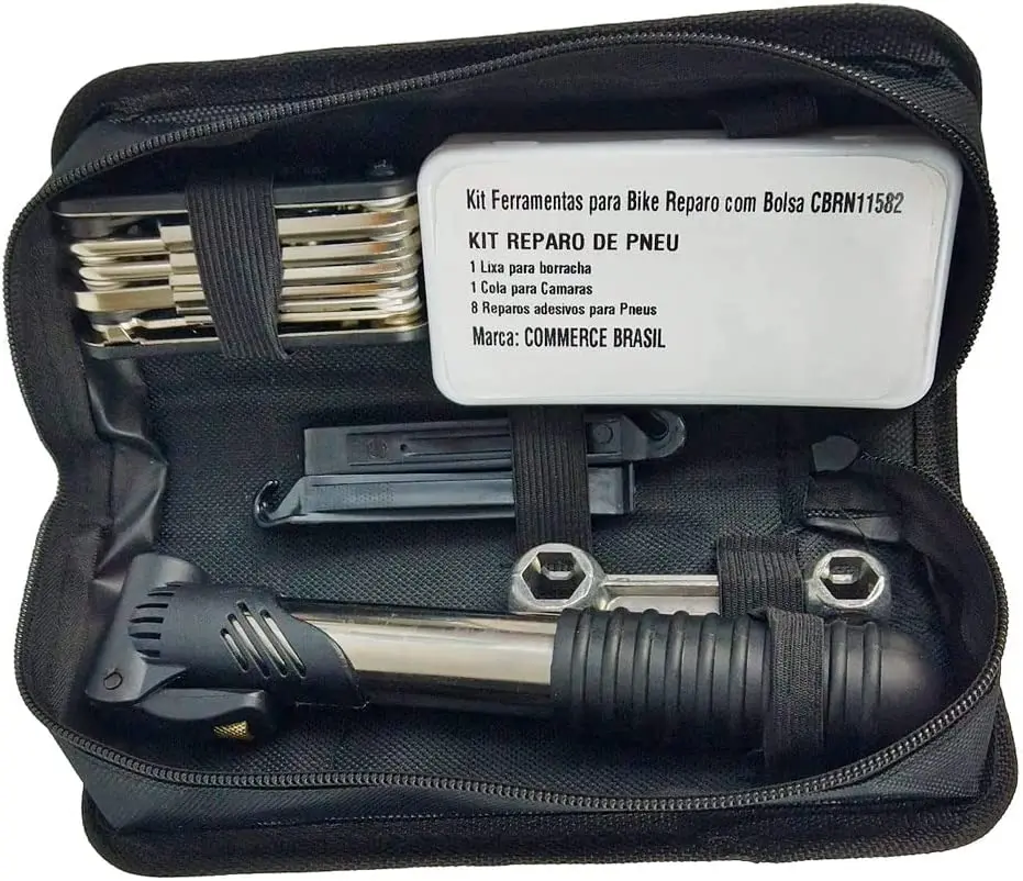 

Kit Ferramentas para Bike Reparo com Bolsa CBRN11582 -