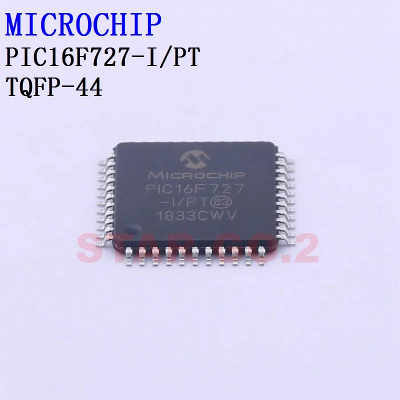 

1PCSx PIC16F727-I/PT TQFP-44 MICROCHIP Microcontroller