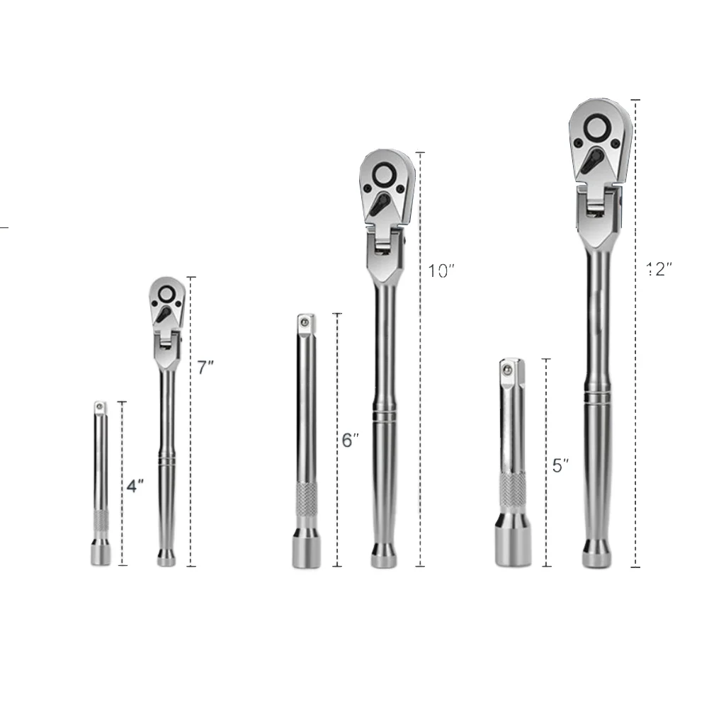 Гибкая головка на 180 градусов 7 зубьев трещотка для trudno dostępnych miejsc поворотная дуга