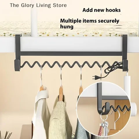 Крючок для студенческой одежды, вешалка для одежды, прикроватный волнистый крючок для одежды, горизонтальная вешалка для одежды, артефакт для хранения одежды