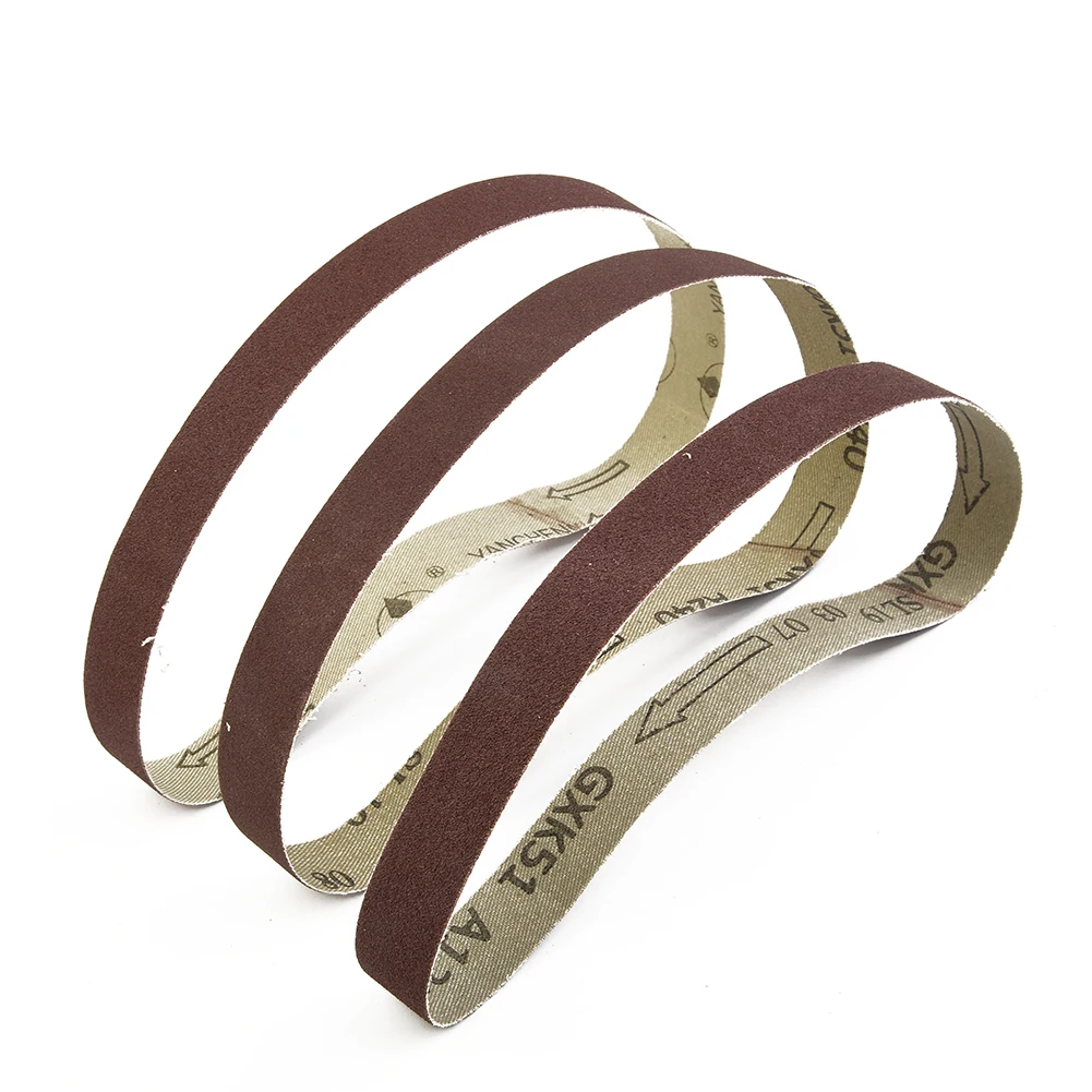 

Grit Sanding Belts Components Easy To Use High Performance Change 13x457mm 40/60/80/120/180/240Grit 60pcs Accessories
