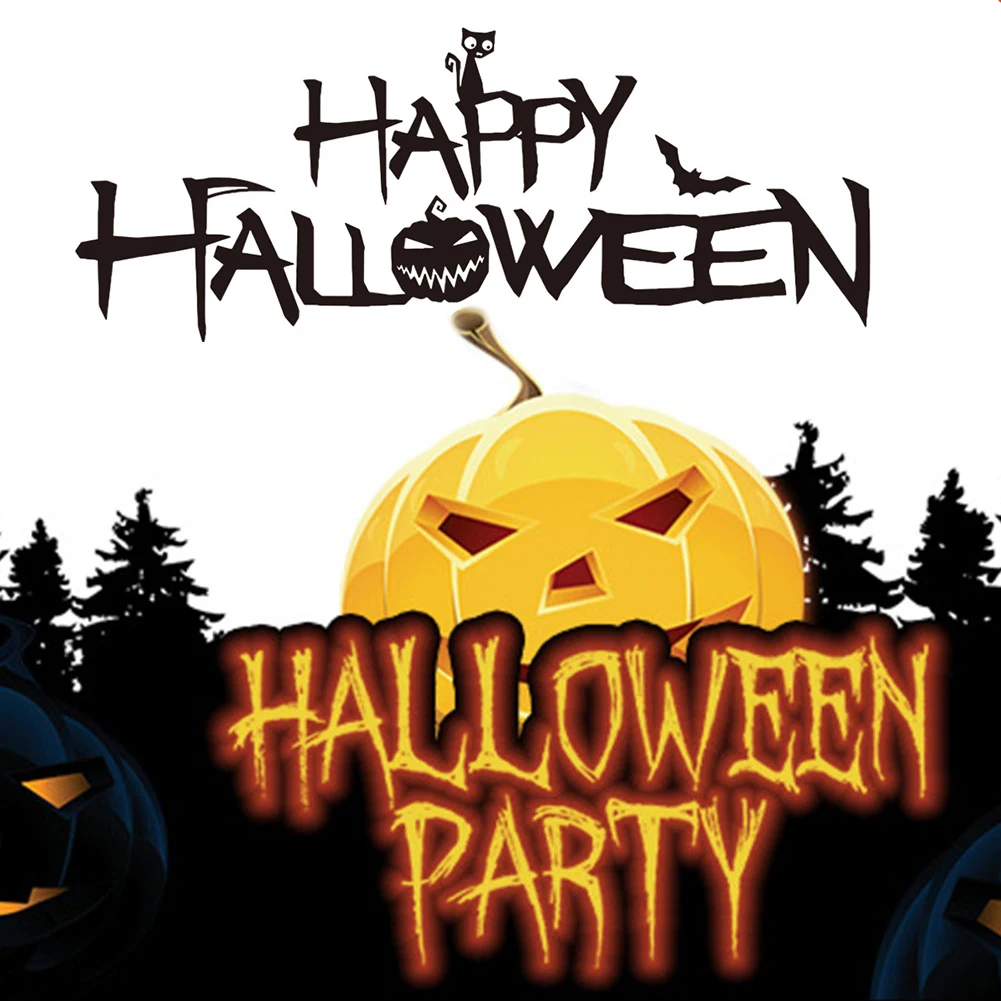 

Happy Halloween Wall Stickers Store Home Decoration Vinyl Mural Art Decals Halloween Party DIY Decor Props Wall Decal
