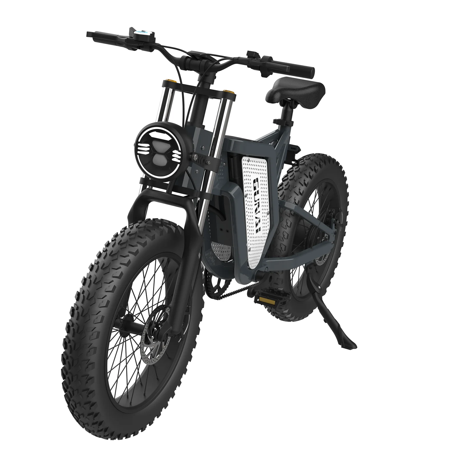 GUNAI 2000W Electric Bike 48V 25AH Electric Bicycle 20 Inch Fat Tire Off-Road Ebike 50km/h Men's Mountain E-bike Beach Bicycle