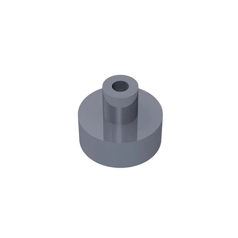 Фото Сборка плитки Gobricks GDS-1291, круглая 1 x 1 с планкой и держателем для штифта, совместимая с lego 20482 31561, детские DIY №4