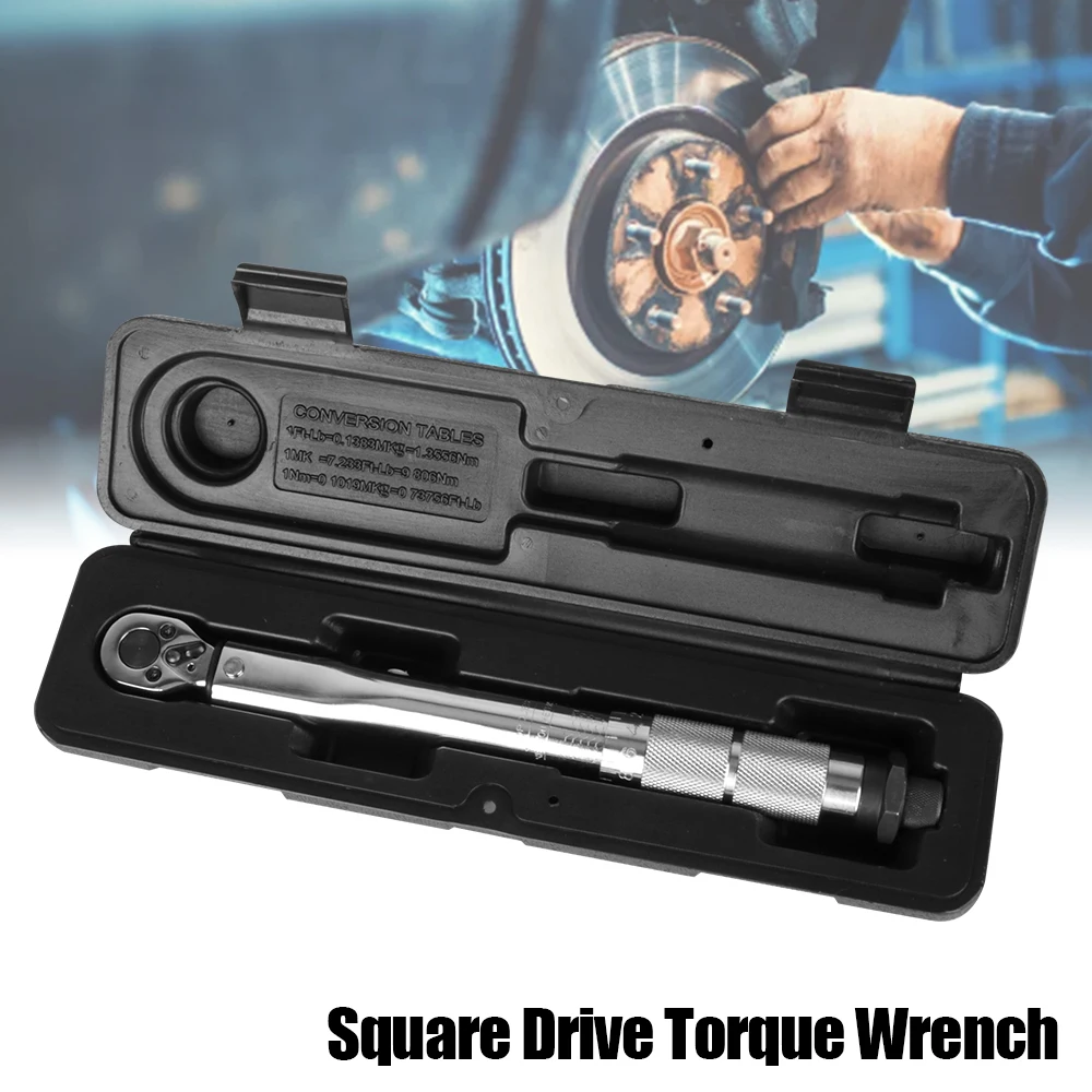 

Two-way Precise Ratchet Key Car Bike Repair Hand Tools Accuracy 3% Spanner 1/4 Inch Square Drive Torque Wrench 5-25N.m