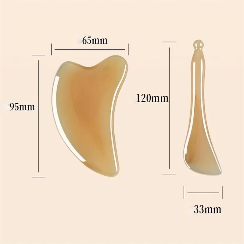 Skin Scraping Resin Gua Sha Massage Board Guasha Plate Face Eye SPA Massager Scrapers Tools For Face Neck Back Body Legs images - 6