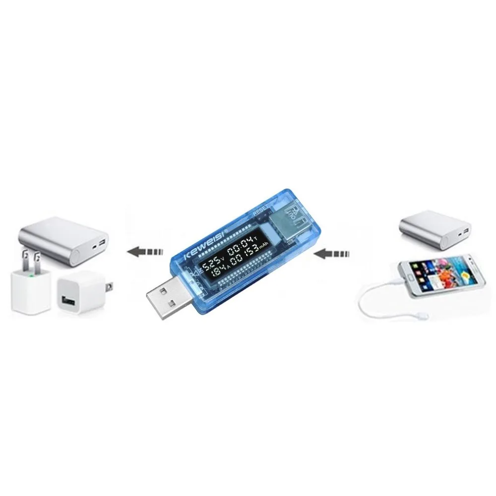 USB-тестер емкости и напряжения детектор тока измеритель зарядного устройства |