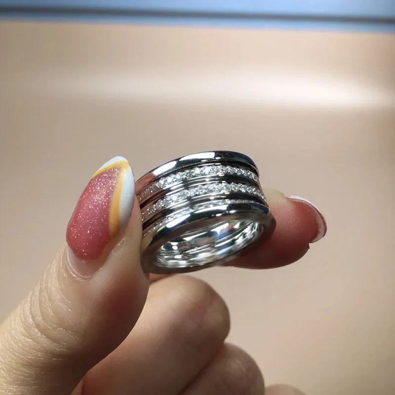 Модное роскошное изящное ювелирное изделие из стерлингового серебра