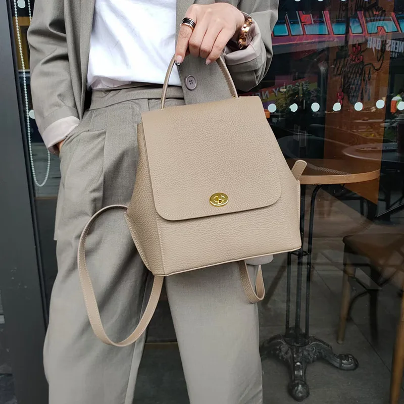 

2022 New Design Women's Bag Leather Bag Backpack Large Capacity Bag High Quality