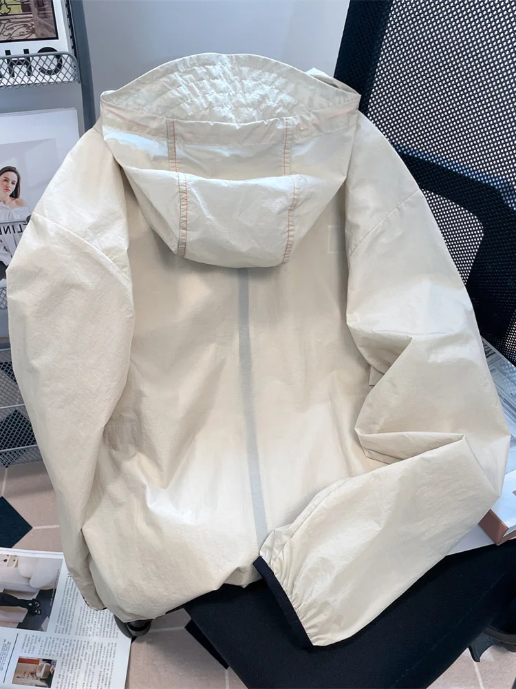 Hikigawa шикарная модная женская летняя уличная одежда Suncreen толстовки куртки