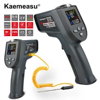 non contact laser lcd color display infrared digital k type thermocouple thermometer double laser digital thermometer