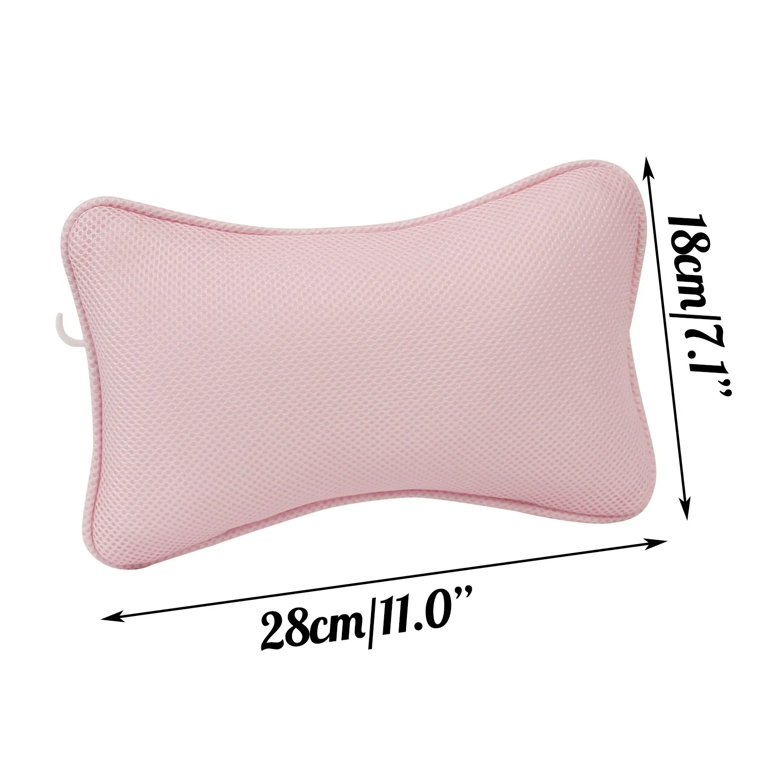 Head Rest Pillow Non-slip Cushioned Bath Tub Spa Pillow 3D Mesh Spa Bathtub with Suction Cups for Neck Back Bathroom Supply Home images - 6