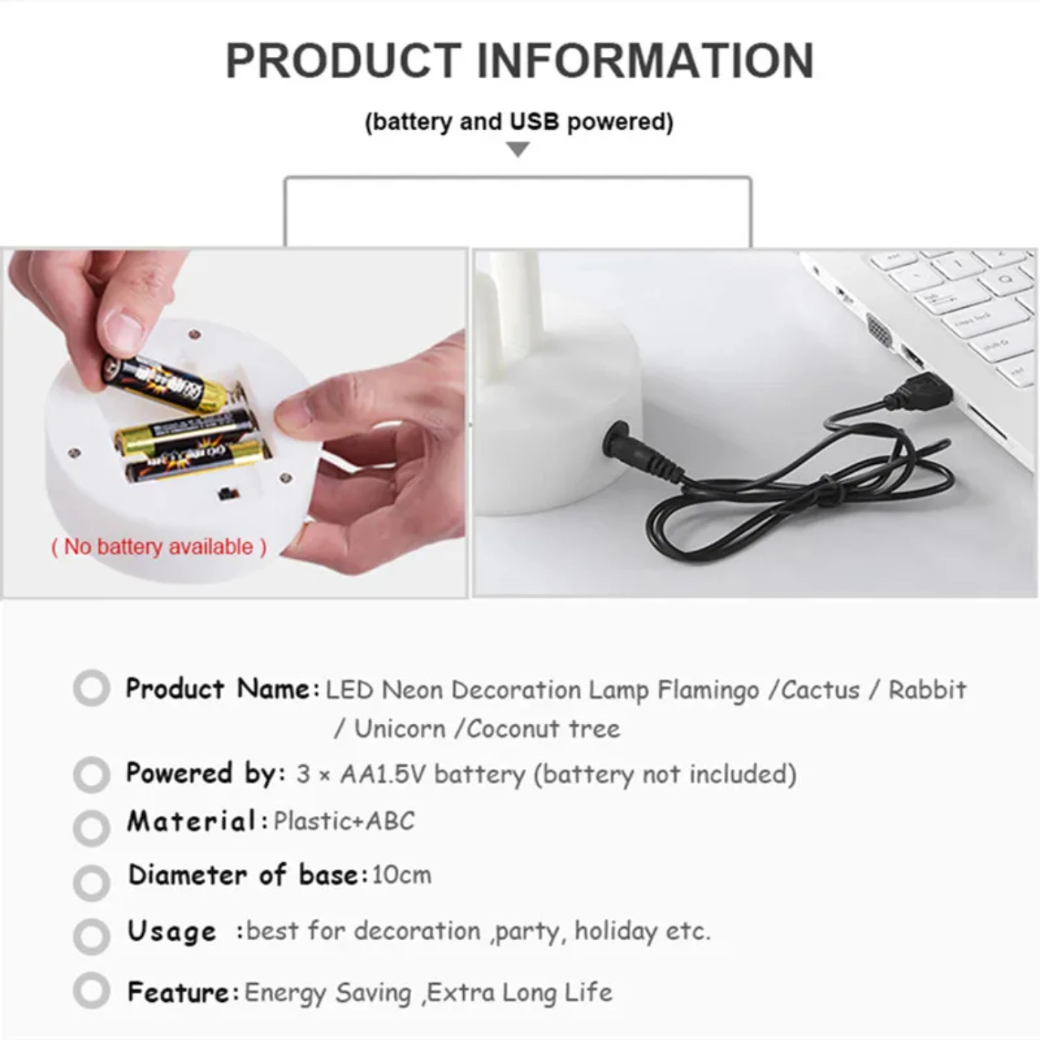 USB Фламинго Кактус Неоновая Вывеска Свет Ананас Единорог Светодиодная Лампа