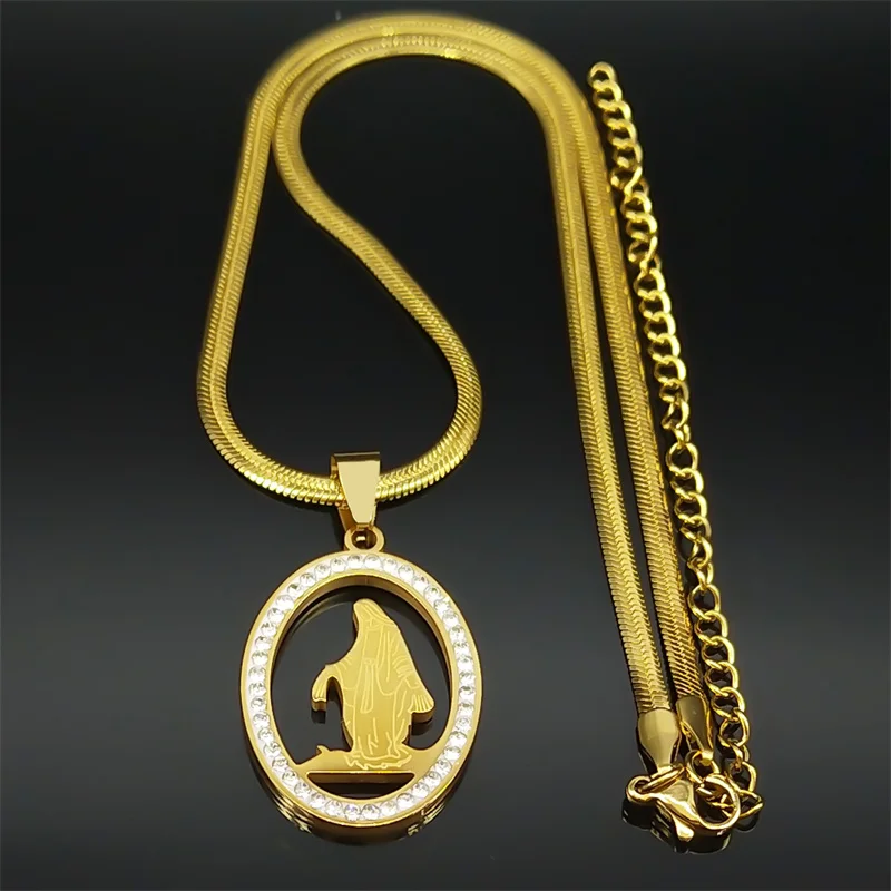 Дева Мария бриллиант ювелирные изделия для женщин и мужчин из нержавеющей стали