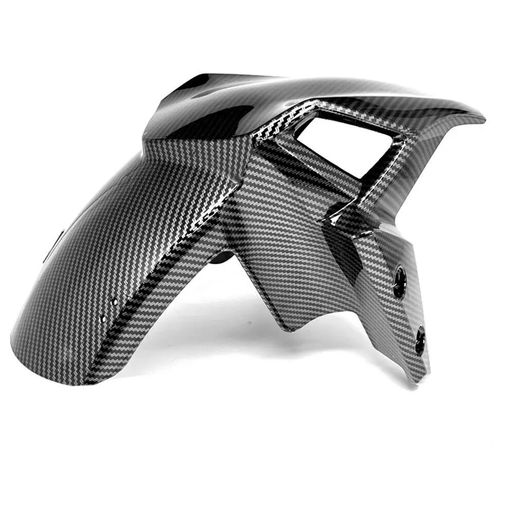 

For KAWASAKI Z900 2019-2021 Motorcycle Accessories Hydro Dipped Carbon Fiber Finish Front Tire Fender Guard Hugger Fairing