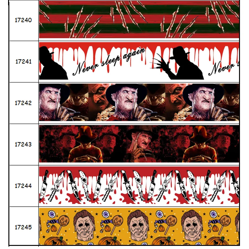 Лента Корсажная с принтом из фильма ужасы 50 ярдов