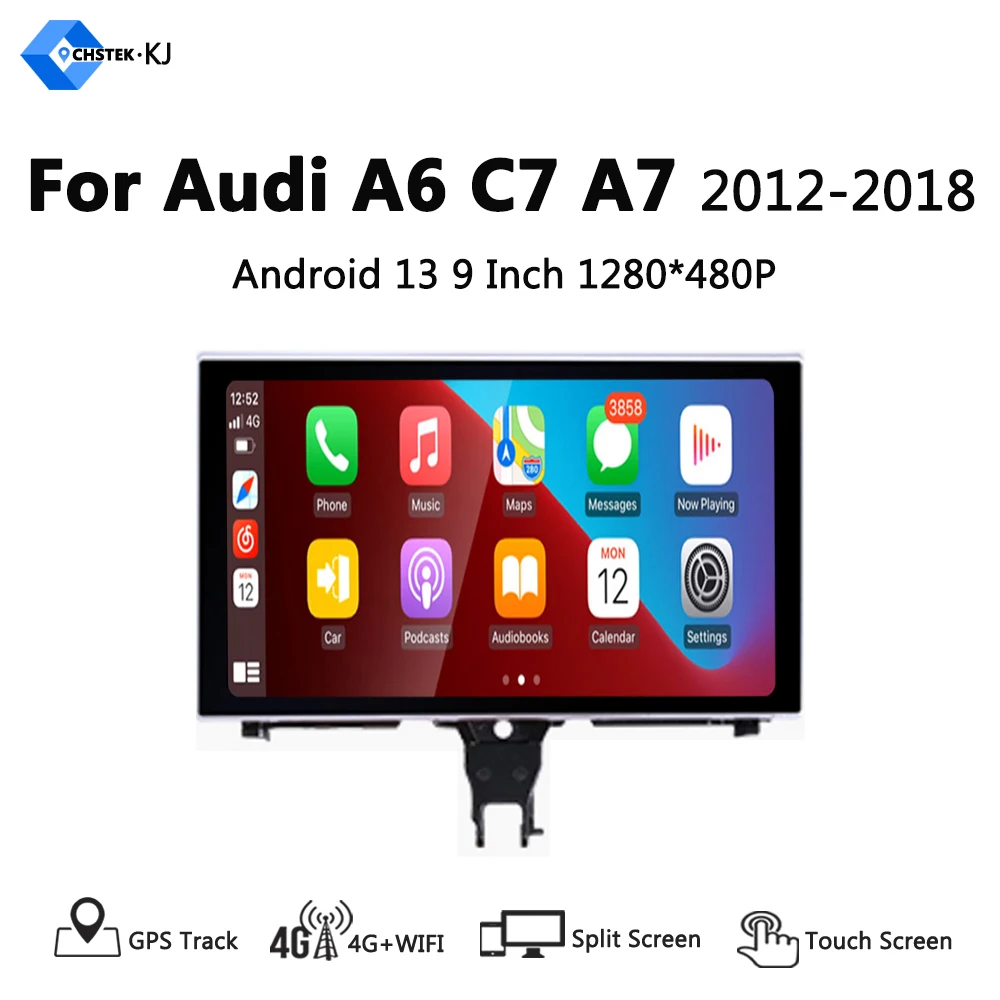 

Android 13 CarPlay для Audi A6 C7 A7 2012 - 2018 MMI 3G RMC GPS Автомобильный мультимедийный плеер Навигация Авто Радио стерео DSP