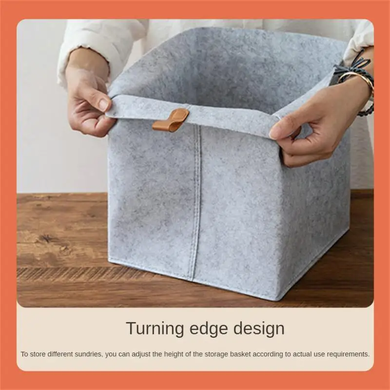 

The Edge Of Felt Is Quite Wide Office Sundries Box Careful Wiring Easy Storage Toy Storage Box Hard And Not Soft Storage Basket