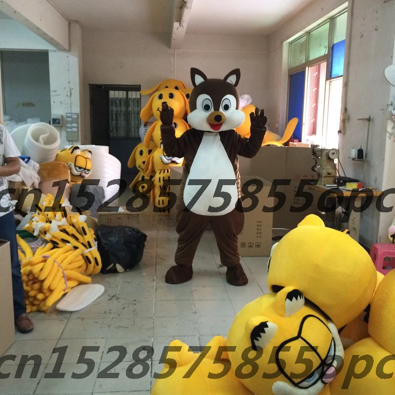 Костюм талисмана бурундука костюм белки с героями мультфильмов для косплея