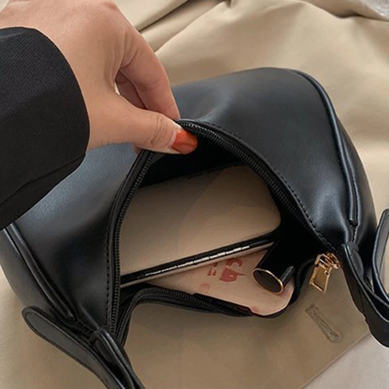 Fashion Shoulder Bags for Women 2023 Casual Crossbody Bags for Women PU Leather Solid Color Simple Handbags Women'S Bag bolsa