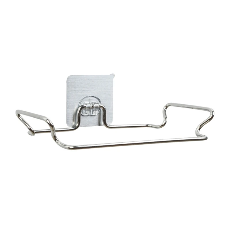 

M17D Kitchen Trash Rack Cabinet Door Garbage Bags Holder Metal Closet Garbage Storage Holder Trash Bag Hanger Storage Shelf
