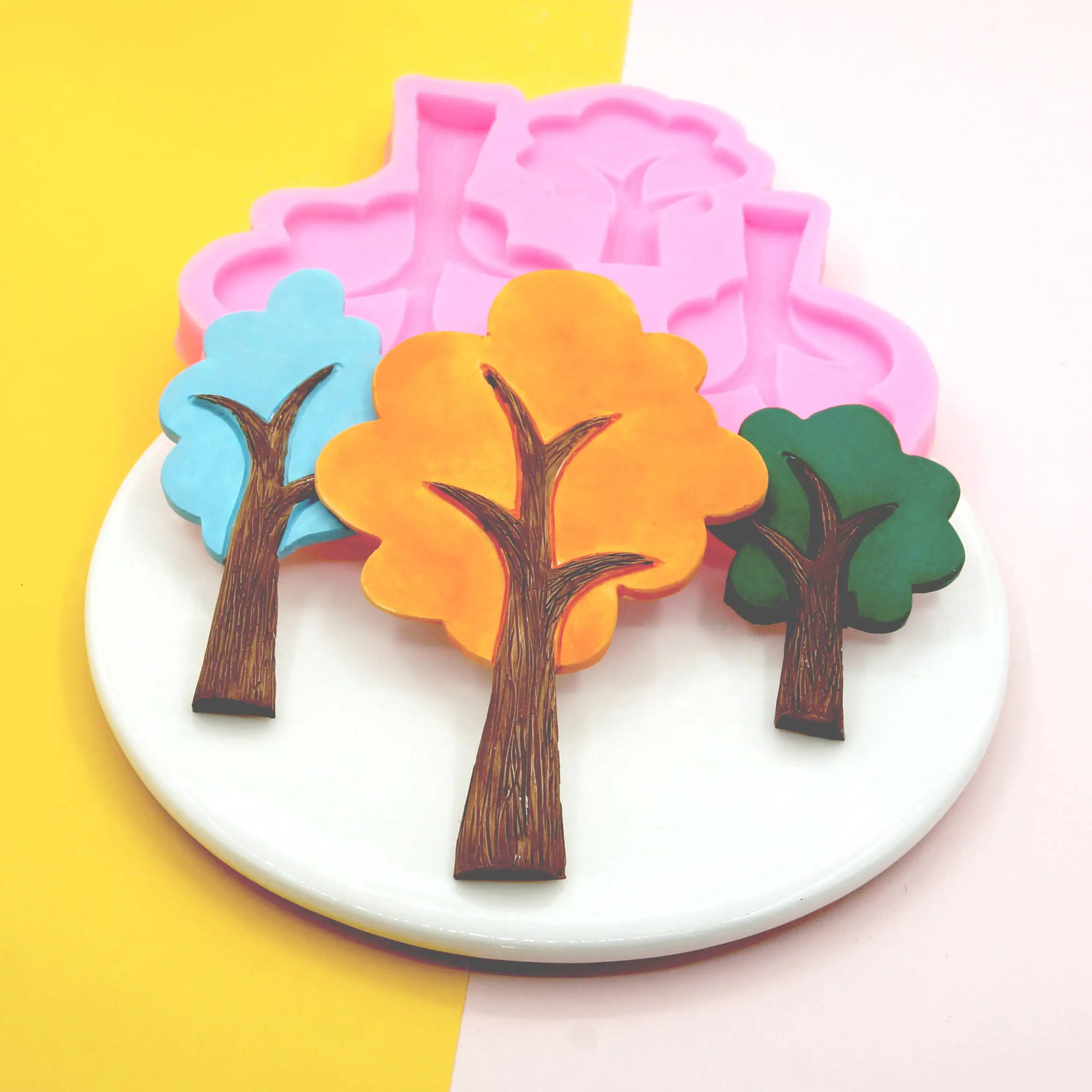 

Силиконовая форма для елки, помадки, торта, рождественские украшения, инструменты для кексов, шоколада, форма для печенья, «сделай сам», поли...