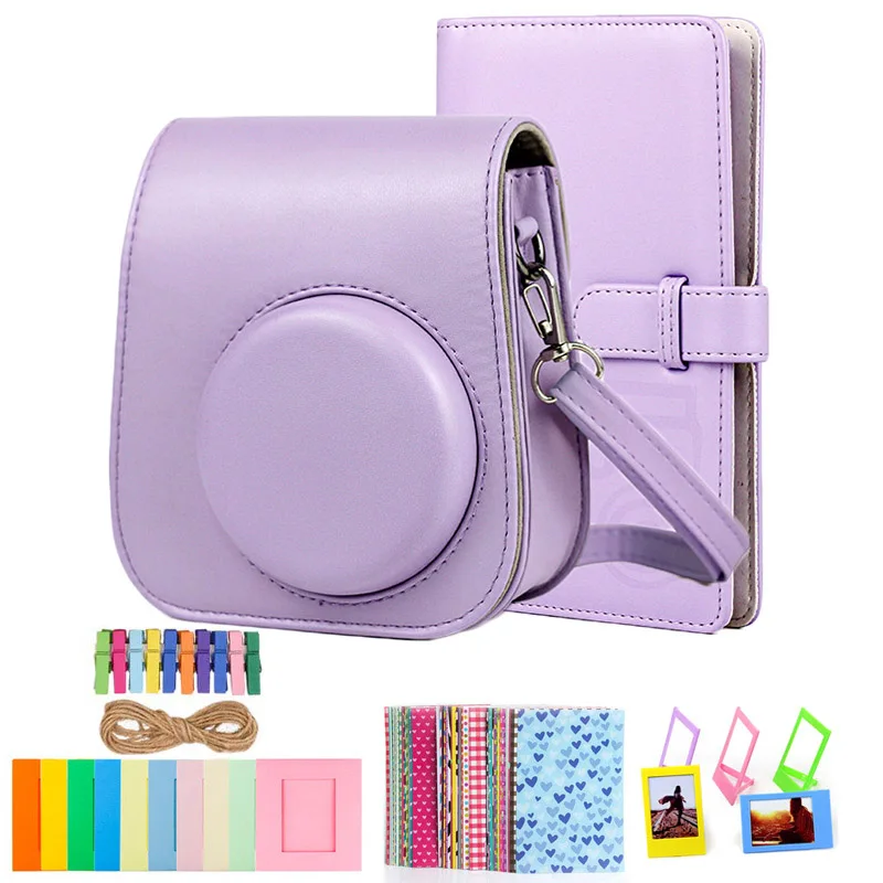 

NeW Fujifilm Instax Mini 11 Camera Bundle with Case/96 Photos Album/10 Hanging Photo Frame/5 Table Frames/20pcs Stickers
