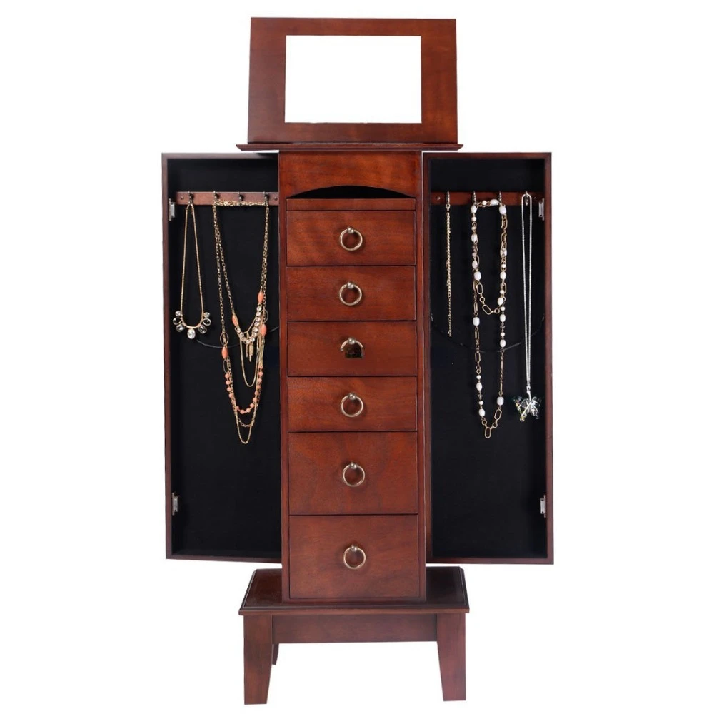 

Latest New Wood Jewelry Storage Cabinet Armoire